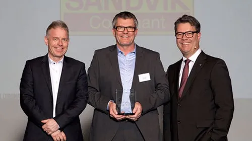 Sandvik Coromant otrzymał od Volvo Cars nagrodę Award of Excellence