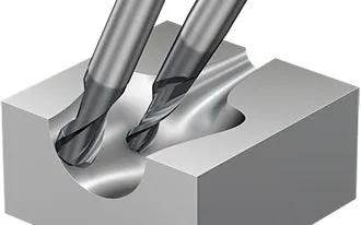 CoroMill® Plura, węglikowe frezy trzpieniowe z czołem kulistym do profilowania